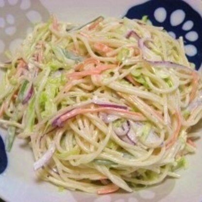 シットリ感が無い我が家のスパサラでしたが、ホントお店のような仕上がりに！サラダではなく主食のように沢山美味しく頂きました。ご馳走さまでした♪